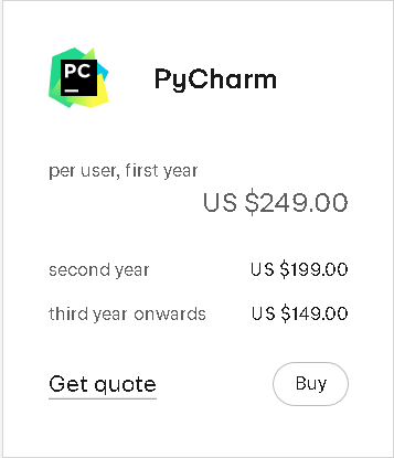 PyCharm付费版价格