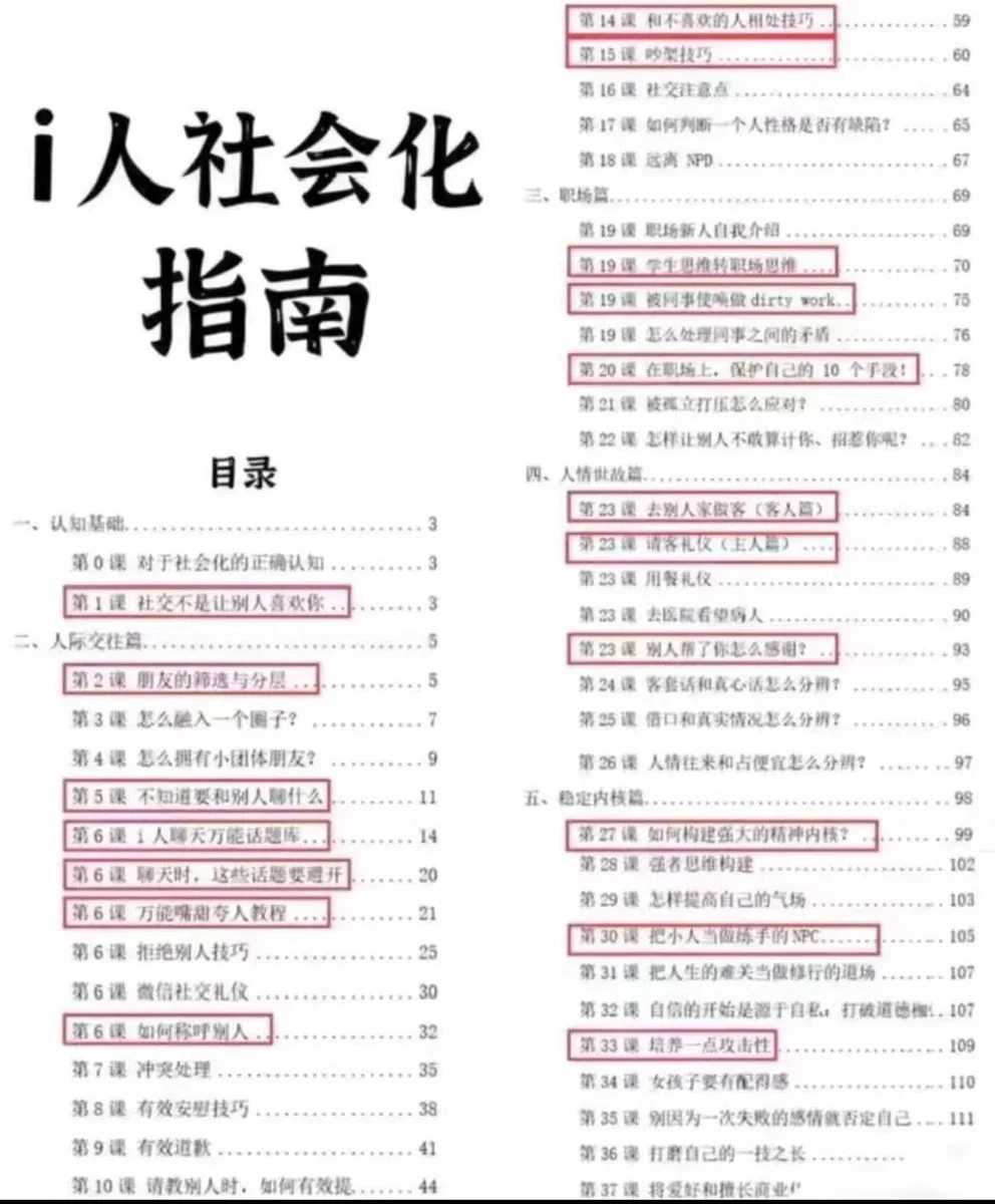 i人社会化指南5万字合集+社会化书单打包下载