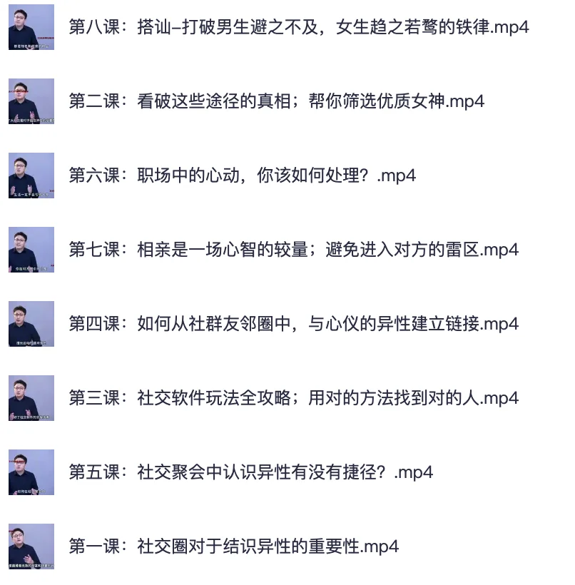 高质量男性社交手册认识女生艺术全套课程