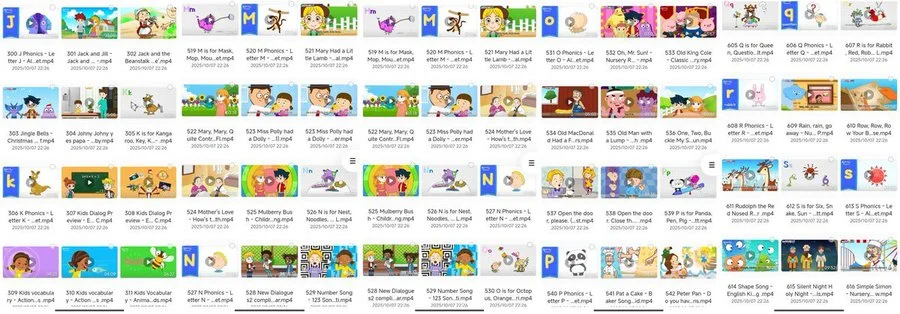 一千集美国儿童英语启蒙动画全集完整版资源