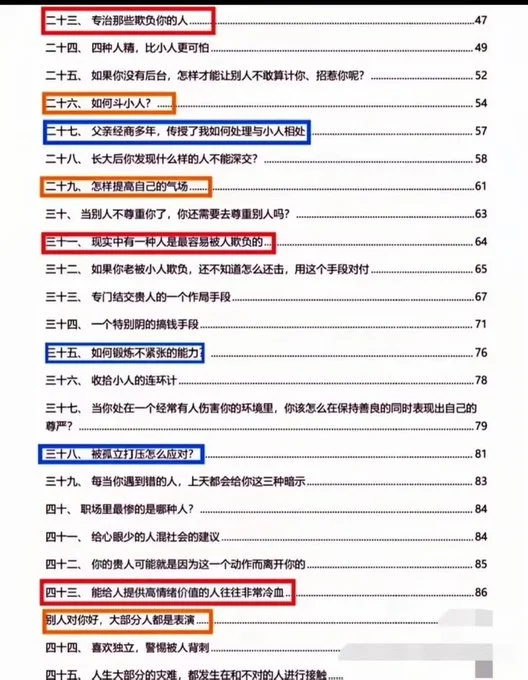 自我保护130篇+防小人100个技巧PDF合集